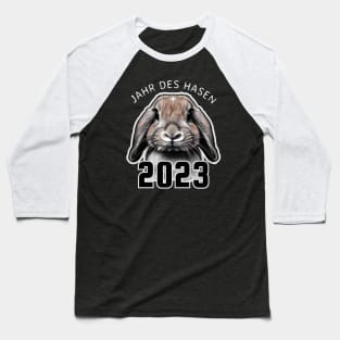 YEAR OF THE RABBIT in German, 2023 Baseball T-Shirt